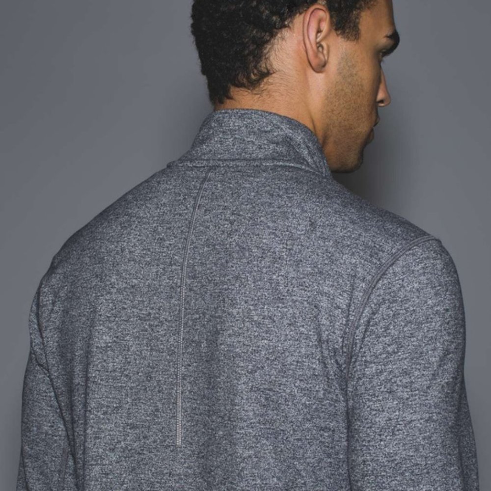 LULULEMON Men's Prepost Jacket Full Zip Athletic Size Small Gray Black - Picture 3 of 11